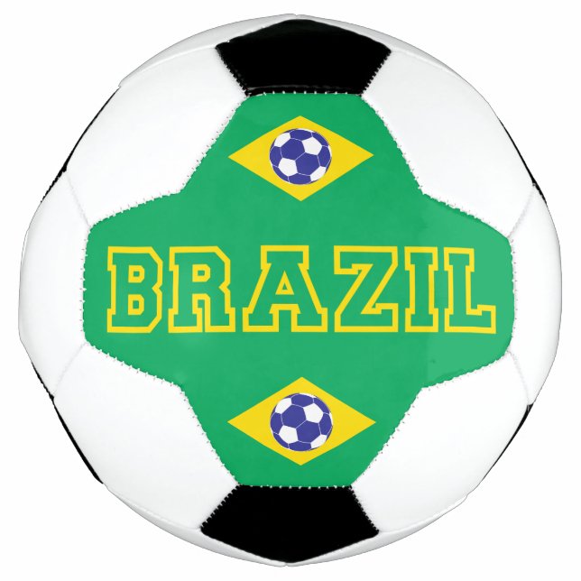 Balón De Fútbol Bandera de Brasil (Anverso)