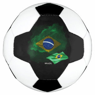Balón De Fútbol bandera de Brasil