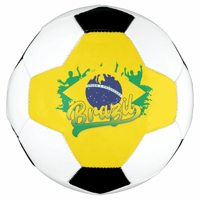 Balón De Fútbol Bandera de Brasil (Anverso)