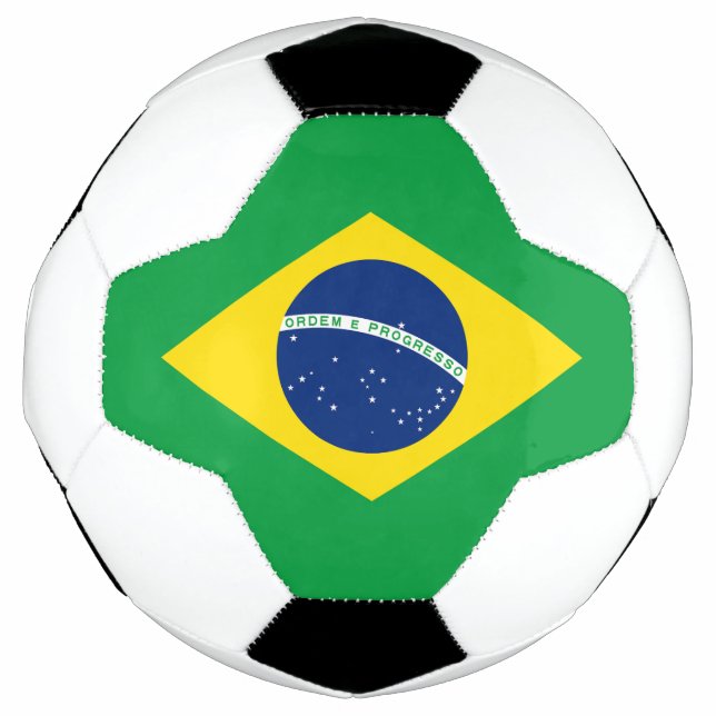 Balón De Fútbol Bandera de Brasil Patriótica (Anverso)