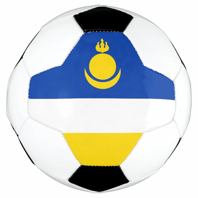 Balón De Fútbol Bandera de Buryatia Patriótica (Anverso)