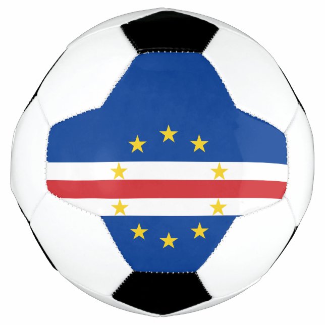 Balón De Fútbol Bandera de Cabo Verde (Anverso)