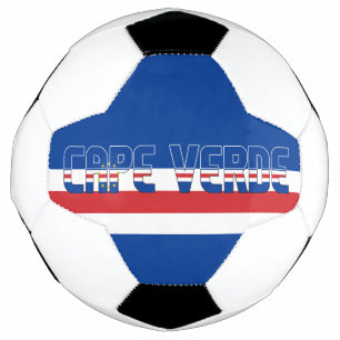 Balón De Fútbol Bandera de Cabo Verde Adorable Patriótico