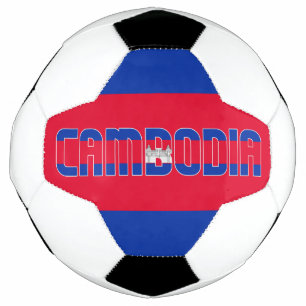 Balón De Fútbol Bandera de Camboya Adorable Patriótico