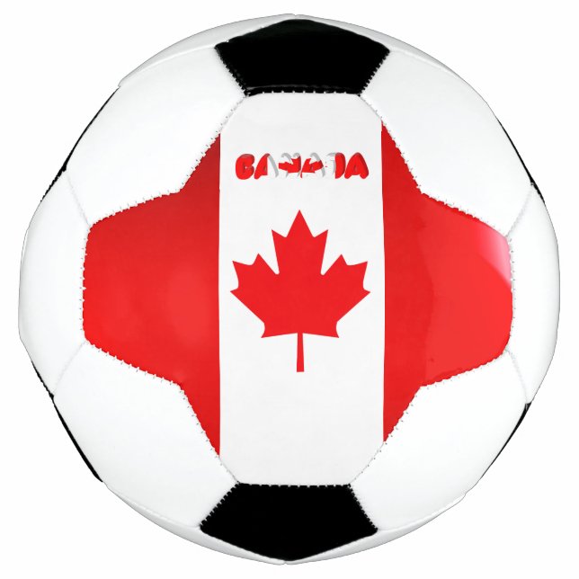 Balón De Fútbol Bandera de Canadá (Anverso)