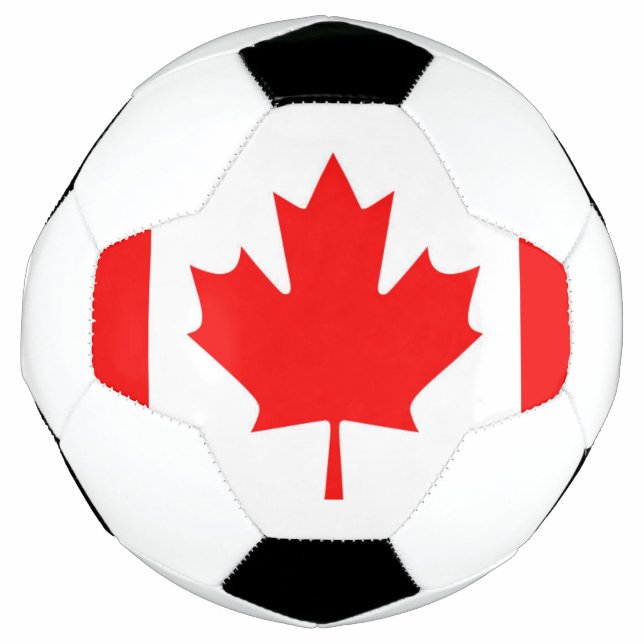 Balón De Fútbol Bandera de Canadá (Anverso)