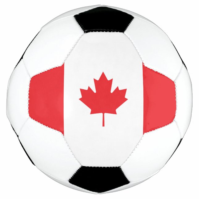 Balón De Fútbol Bandera de Canadá (Anverso)