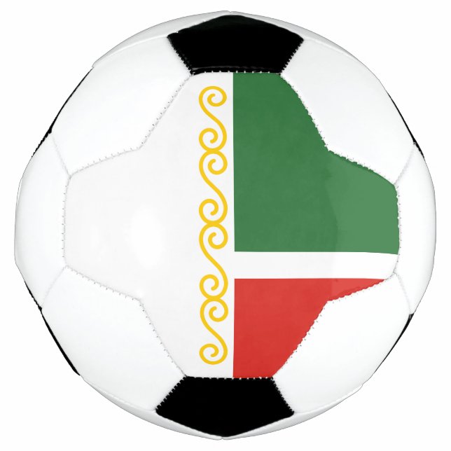 Balón De Fútbol Bandera de Chechenia (Anverso)