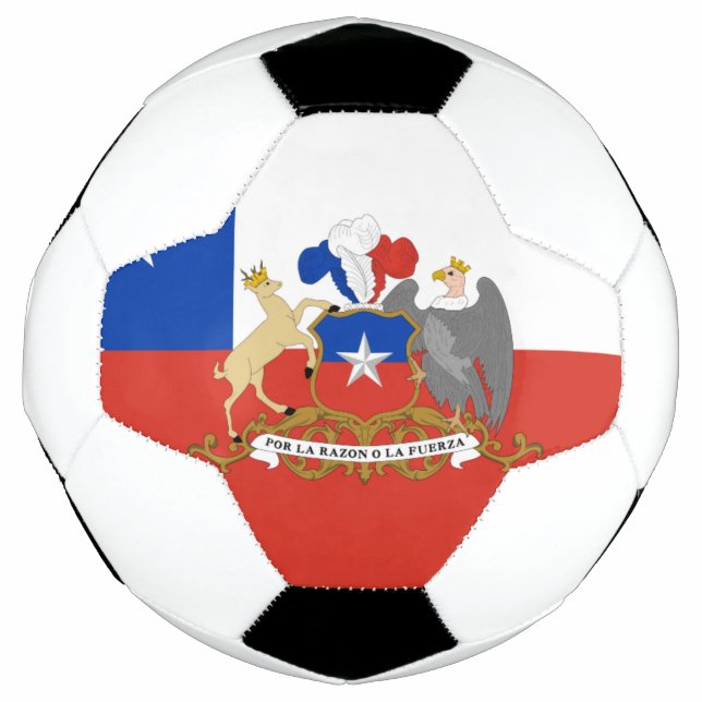 Balón De Fútbol Bandera de Chile (Anverso)