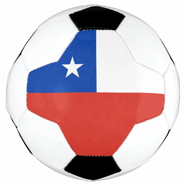 Balón De Fútbol Bandera de Chile (Anverso)