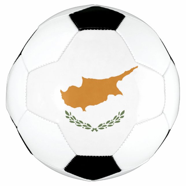 Balón De Fútbol Bandera de Chipre (Anverso)