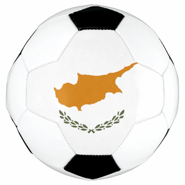 Balón De Fútbol Bandera de Chipre (Anverso)
