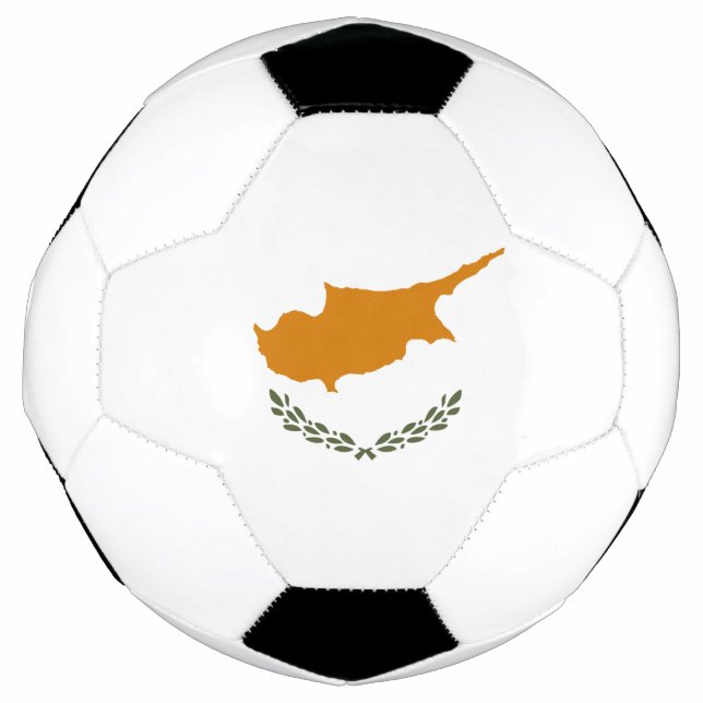 Balón De Fútbol Bandera de Chipre (Anverso)