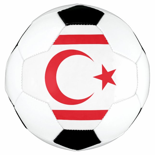Balón De Fútbol Bandera de Chipre Septentrional (Anverso)