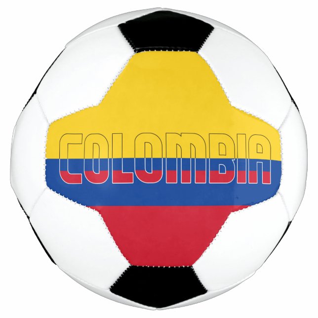 Balón De Fútbol Bandera de Colombia Adorable Patriótico (Anverso)