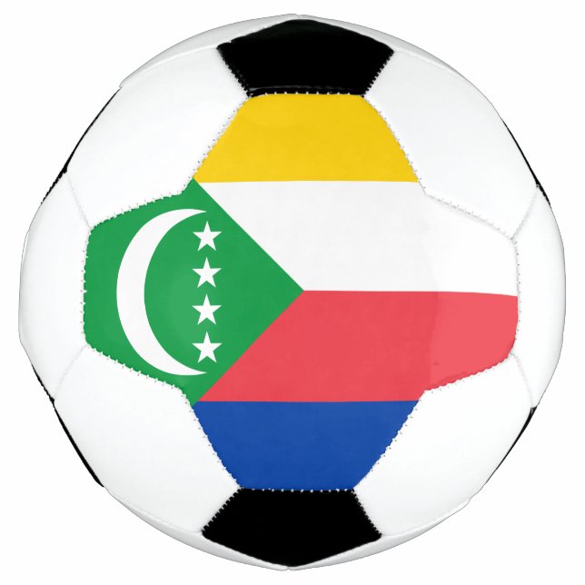Balón De Fútbol Bandera de Comoras (Anverso)