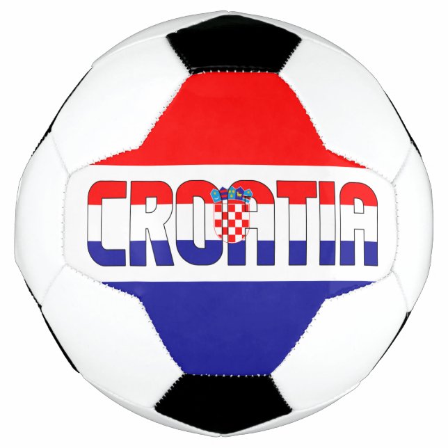 Balón De Fútbol Bandera de Croacia Adorable Patriótico (Anverso)