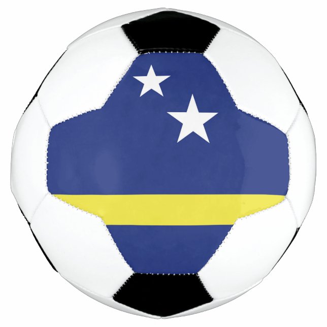 Balón De Fútbol Bandera de Curazao (Anverso)