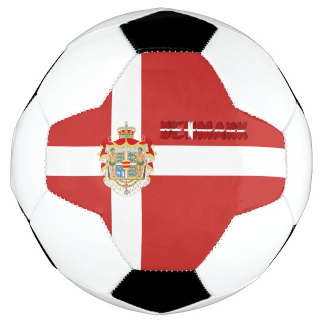 Balón De Fútbol Bandera de Dinamarca (Anverso)