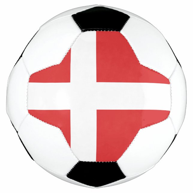 Balón De Fútbol Bandera de Dinamarca (Anverso)
