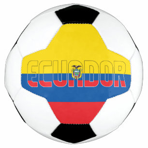 Balón De Fútbol Bandera de Ecuador Amarrón Rojo Rojo Rojo Patrióti
