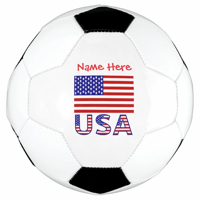 Balón De Fútbol Bandera de EE. UU. Personalizada (Anverso)