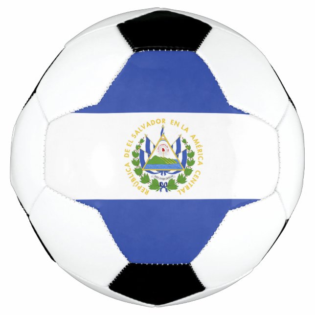 Balón De Fútbol Bandera de El Salvador (Anverso)