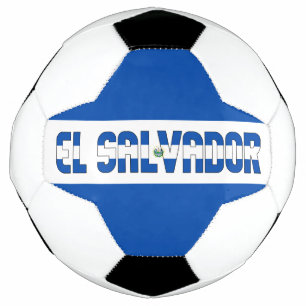 Balón De Fútbol Bandera de El Salvador Bicolor Patriótico