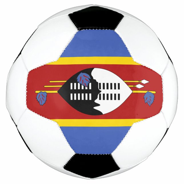 Balón De Fútbol Bandera de Eswatini (Anverso)