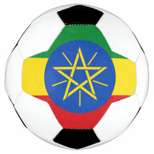 Balón De Fútbol Bandera de Etiopía