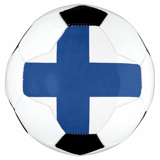 Balón De Fútbol Bandera de Finlandia (Anverso)