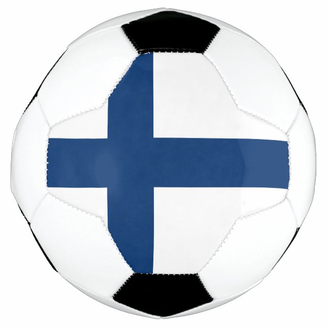 Balón De Fútbol Bandera de Finlandia (Anverso)