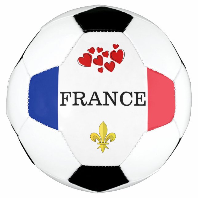 Balón De Fútbol Bandera de FRANCE fleur de lis (Anverso)
