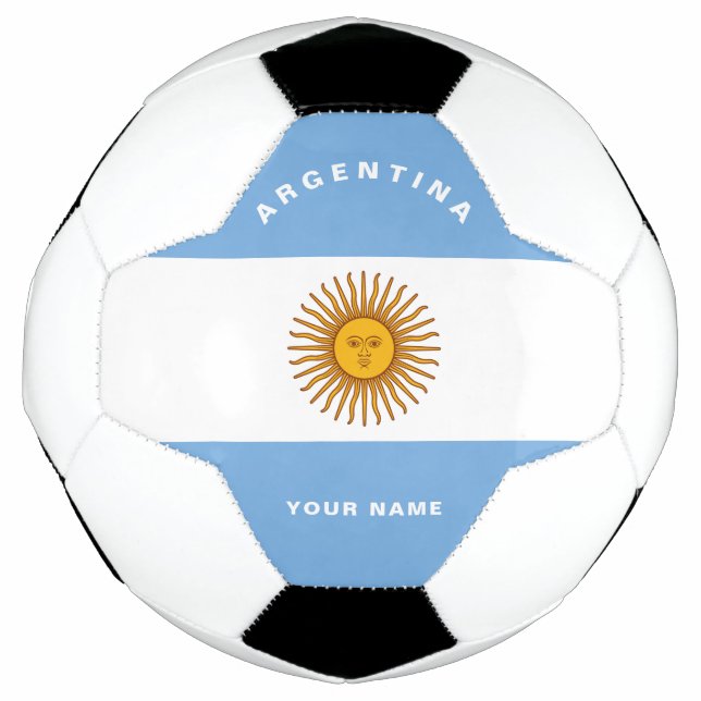 Balón De Fútbol Bandera de Fútbol de Argentina (Anverso)