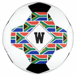 Balón De Fútbol Bandera de fútbol de monograma patriótico de Sudáf