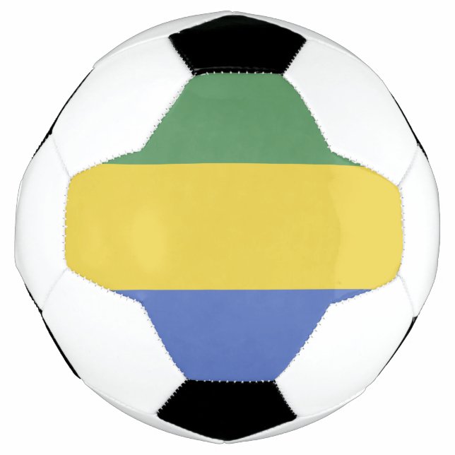 Balón De Fútbol Bandera de Gabón (Anverso)