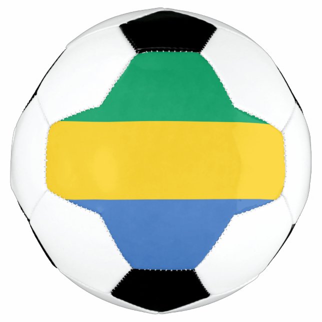Balón De Fútbol Bandera de Gabón (Anverso)