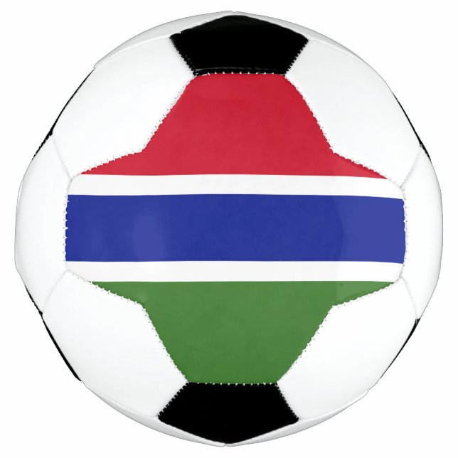 Balón De Fútbol Bandera de Gambia (Anverso)