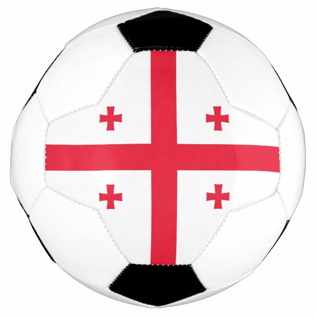 Balón De Fútbol Bandera de Georgia (Anverso)