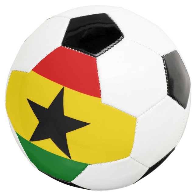 Balón De Fútbol Bandera de Ghana (Tres cuartos)