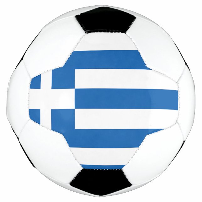 Balón De Fútbol Bandera de Grecia (Anverso)