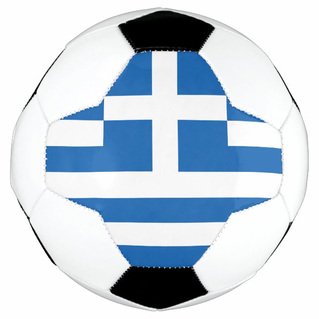 Balón De Fútbol Bandera de Grecia (Anverso)
