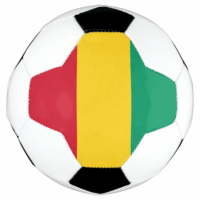 Balón De Fútbol Bandera de Guinea (Anverso)