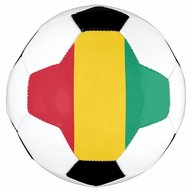 Balón De Fútbol Bandera de Guinea (Anverso)