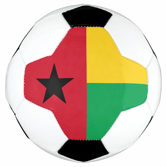 Balón De Fútbol Bandera de Guinea Bissau (Anverso)