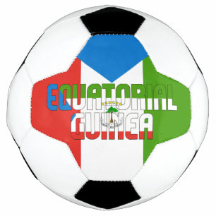 Balón De Fútbol Bandera de Guinea Ecuatorial Adorable Patriótico