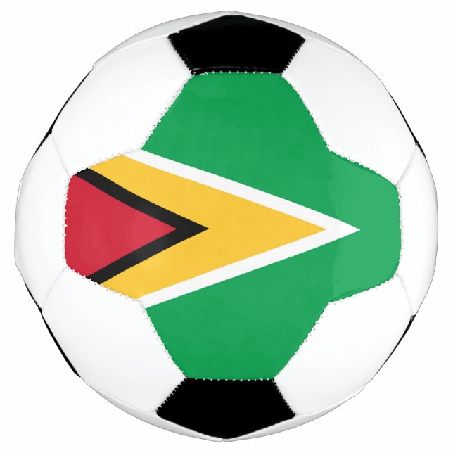 Balón De Fútbol Bandera de Guyana (Anverso)