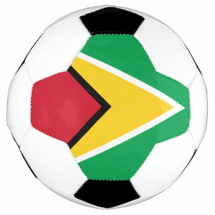 Balón De Fútbol Bandera de Guyana