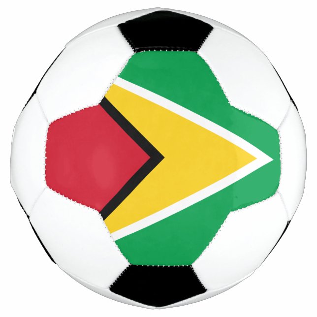 Balón De Fútbol Bandera de Guyana (Anverso)