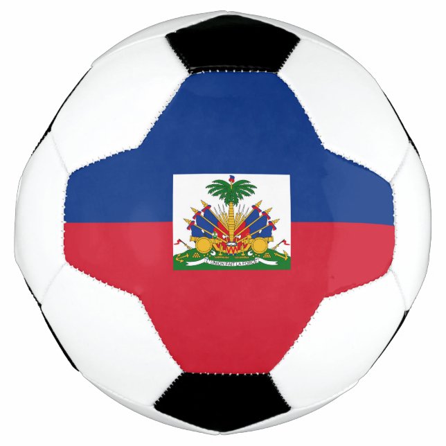 Balón De Fútbol Bandera de Haití (Anverso)